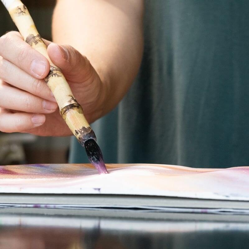 Impression réalisée à la main par Carmel
