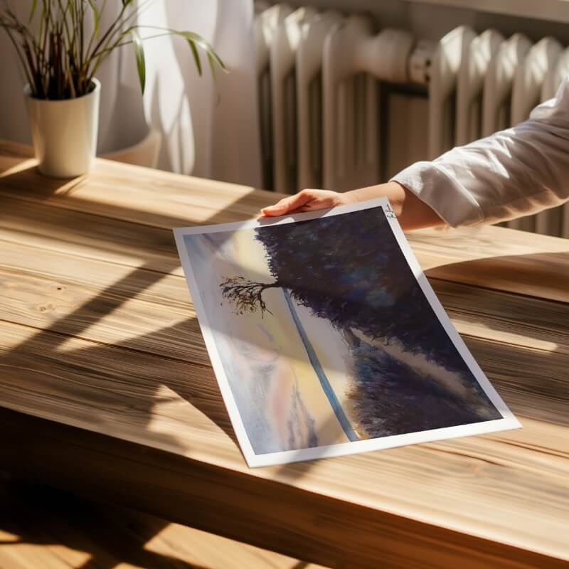 Impression réalisée à la main par Carmel